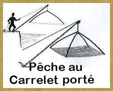 Pêche au carrelet  porté 